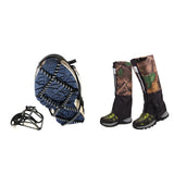Maxbell Waterproof Outdoor Climbing Snow Legging Gaiters Ice Crampons Cleats Gripper