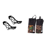 Maxbell Waterproof Outdoor Climbing Snow Legging Gaiters Ice Crampons Cleats Gripper