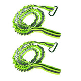 Maxbell 2pcs Adjustable Kayak Boat Fishing SUP Safety Rod Paddle Leash Cord Green