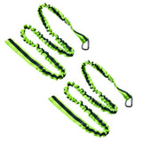 Maxbell 2pcs Adjustable Kayak Boat Fishing SUP Safety Rod Paddle Leash Cord Green