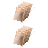 Maxbell 200 Pcs Empty Tea Filter Bags Loose Herbs Teabag with Drawstring 5x7 & 7x9cm