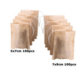 Maxbell 200 Pcs Empty Tea Filter Bags Loose Herbs Teabag with Drawstring 5x7 & 7x9cm