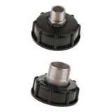 Maxbell 1000L IBC Water Tote Tank Adapter Hose Cap 60mm 1Inch Outside/4 Extra Thread