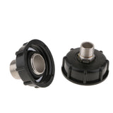 Maxbell 1000L IBC Water Tote Tank Adapter Hose Cap 60mm 1Inch Outside/4 Extra Thread