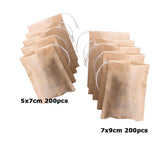 Maxbell 400 Pcs Empty Tea Filter Bags Loose Herbs Teabag with Drawstring 5x7 & 7x9cm