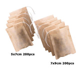 Maxbell 400 Pcs Empty Tea Filter Bags Loose Herbs Teabag with Drawstring 5x7 & 7x9cm