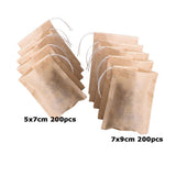 Maxbell 400 Pcs Empty Tea Filter Bags Loose Herbs Teabag with Drawstring 5x7 & 7x9cm