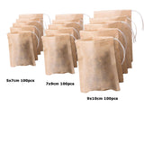 Maxbell 300Pcs Empty Tea Filter Bags Loose Herbs Teabag Drawstring 5x7,7x9,9x10cm