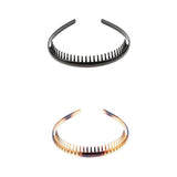 Maxbell 2/set Resin Zigzag Hair Band Toothed Headband  Hoop Band Hair Accessories