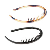 Maxbell 2/set Resin Zigzag Hair Band Toothed Headband  Hoop Band Hair Accessories
