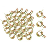 Maxbell 40 x Spring Clip Fuel Hose Line Air Tube Clamps Fastener Diameter 6mm