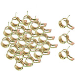 Maxbell 40 x Spring Clip Fuel Hose Line Air Tube Clamps Fastener Diameter 6mm