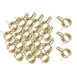 Maxbell 40 x Spring Clip Fuel Hose Line Air Tube Clamps Fastener Diameter 6mm