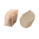 Maxbell 200Pcs Empty Tea Filter Bags Loose Herbs Teabag with Drawstring 2 Shapes