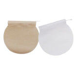 Maxbell 400Pcs Round Empty Tea Filter Bags Loose Herbs Teabag Beige&White