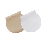 Maxbell 400Pcs Round Empty Tea Filter Bags Loose Herbs Teabag Beige&White