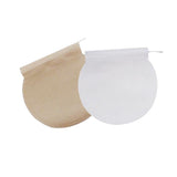 Maxbell 400Pcs Round Empty Tea Filter Bags Loose Herbs Teabag Beige&White