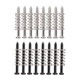 Maxbell Electric Guitar Humbucker Pickups Adjust Height Screws Springs Black+Sliver