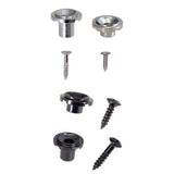 Maxbell Round String Tree Retainer&Screws Set for Fender ST Guitar Black+Silver