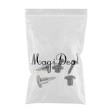 Maxbell Round String Tree Retainer&Screws Set for Fender ST Guitar Black+Silver