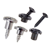 Maxbell Round String Tree Retainer&Screws Set for Fender ST Guitar Black+Silver