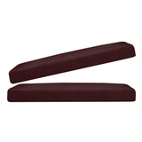 Maxbell 2Pcs Sofa Futon Seat Cushion Cover Couch Slipcover Dark Brown _Size L