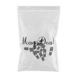 Maxbell 50x Zip Loop Cord Ends for Two Ends to Fit 3 - 4mm Elastic Shock Bungee Cord