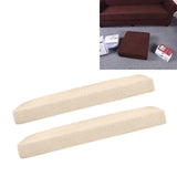 Maxbell 2Pcs Sofa Futon Seat Cushion Cover Couch Slipcover Protector Cream_Size L