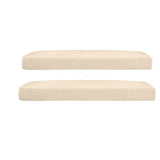 Maxbell 2Pcs Sofa Futon Seat Cushion Cover Couch Slipcover Protector Cream_Size L