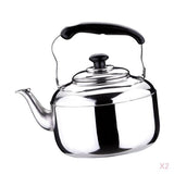 Maxbell 2pcs Stainless Steel Whistling Tea Kettle Coffee Kitchen Stovetop Induction