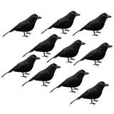 Maxbell 10x Artificial Realistic Woodland Birds for Garden Weding Home Decoration 1#