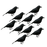 Maxbell 10x Artificial Realistic Woodland Birds for Garden Weding Home Decoration 1#