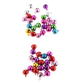 Maxbell 45Pc Multi-colors Copper Bells DIY Hand-woven Bracelet Necklace Accs 12&14mm