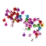 Maxbell 45Pc Multi-colors Copper Bells DIY Hand-woven Bracelet Necklace Accs 12&14mm