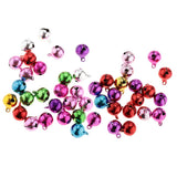 Maxbell 45Pc Multi-colors Copper Bells DIY Hand-woven Bracelet Necklace Accs 12&14mm