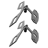 Maxbell 2x Universal Motorcycle Tail Lamp Brake Light Folding License Plate Bracket