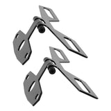 Maxbell 2x Universal Motorcycle Tail Lamp Brake Light Folding License Plate Bracket