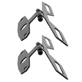 Maxbell 2x Universal Motorcycle Tail Lamp Brake Light Folding License Plate Bracket