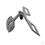 Maxbell 2x Universal Motorcycle Tail Lamp Brake Light Folding License Plate Bracket