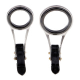 Maxbell 2Pcs 2 Sizes Fishing Rod Guide Eye Ceramic Ring Foldable DIY Tip Repair Kit