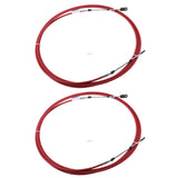 Maxbell 2Pcs 16Ft Throttle Shift Control Cable for Yamaha Outboard Boat Motor Red
