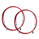 Maxbell 2Pcs 16Ft Throttle Shift Control Cable for Yamaha Outboard Boat Motor Red