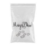 Maxbell 4Pcs Pipe Tube Conduit Stainless Steel Hanger U Strap Clamps Clip 8mm 10mm