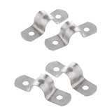 Maxbell 4Pcs Pipe Tube Conduit Stainless Steel Hanger U Strap Clamps Clip 8mm 10mm