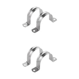 Maxbell 4 Pieces Pipe Hose Tube Conduit Stainless Steel Hanger U Strap Clamps Clip