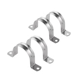 Maxbell 4 Pieces Pipe Hose Tube Conduit Stainless Steel Hanger U Strap Clamps Clip