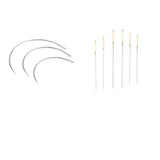 Maxbell 9Pcs/set Steel Curved Needles for Hand Sewing Embroidery Cross Stitch Crafts