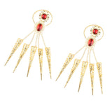 Maxbell 2Pieces Indian Belly Dance Perfome Bracelet Finger Nails Artificial jewelry