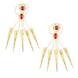 Maxbell 2Pieces Indian Belly Dance Perfome Bracelet Finger Nails Artificial jewelry