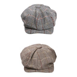Maxbell 2pieces Newsboy Golf Flat Gatsby Hat Driving Beret Baker Peaked Cap